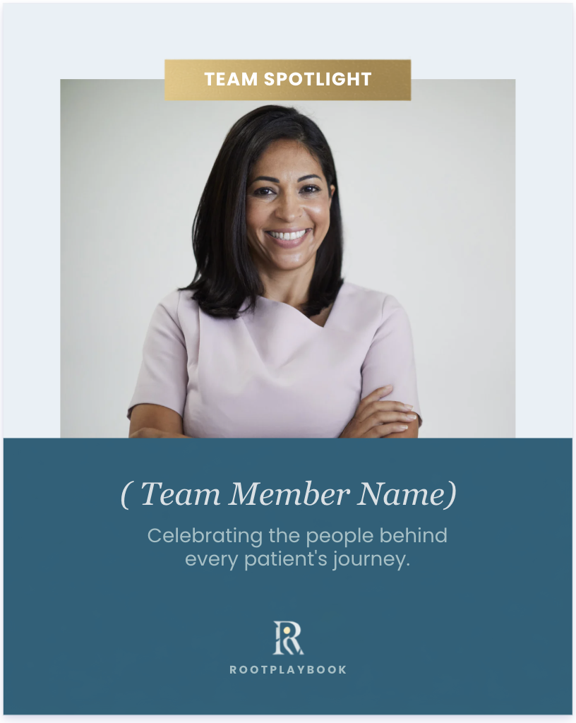 Team spotlight template preview