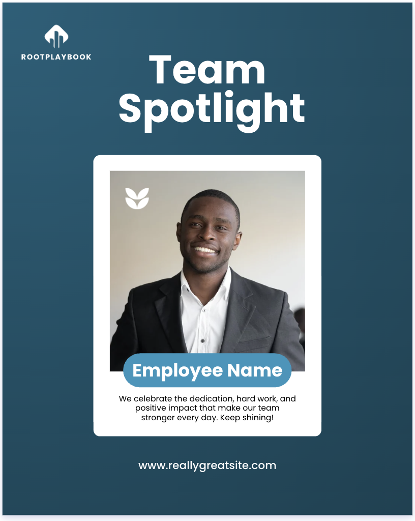 Employee spotlight template preview