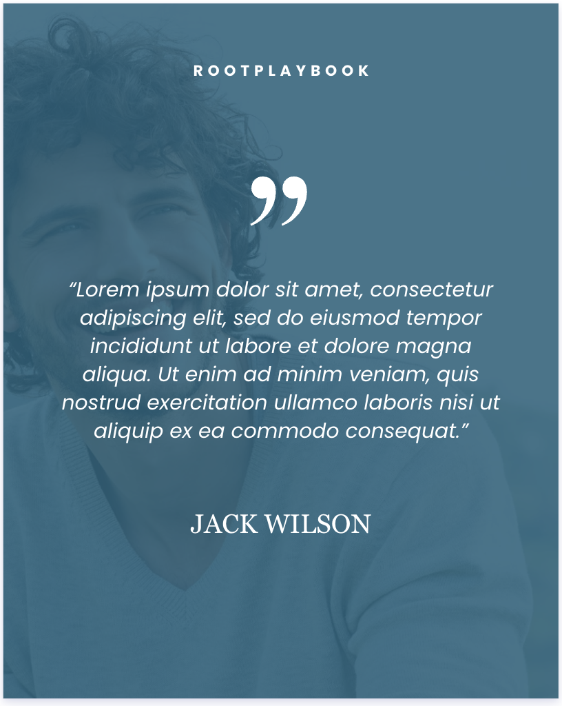 Photo quote template preview
